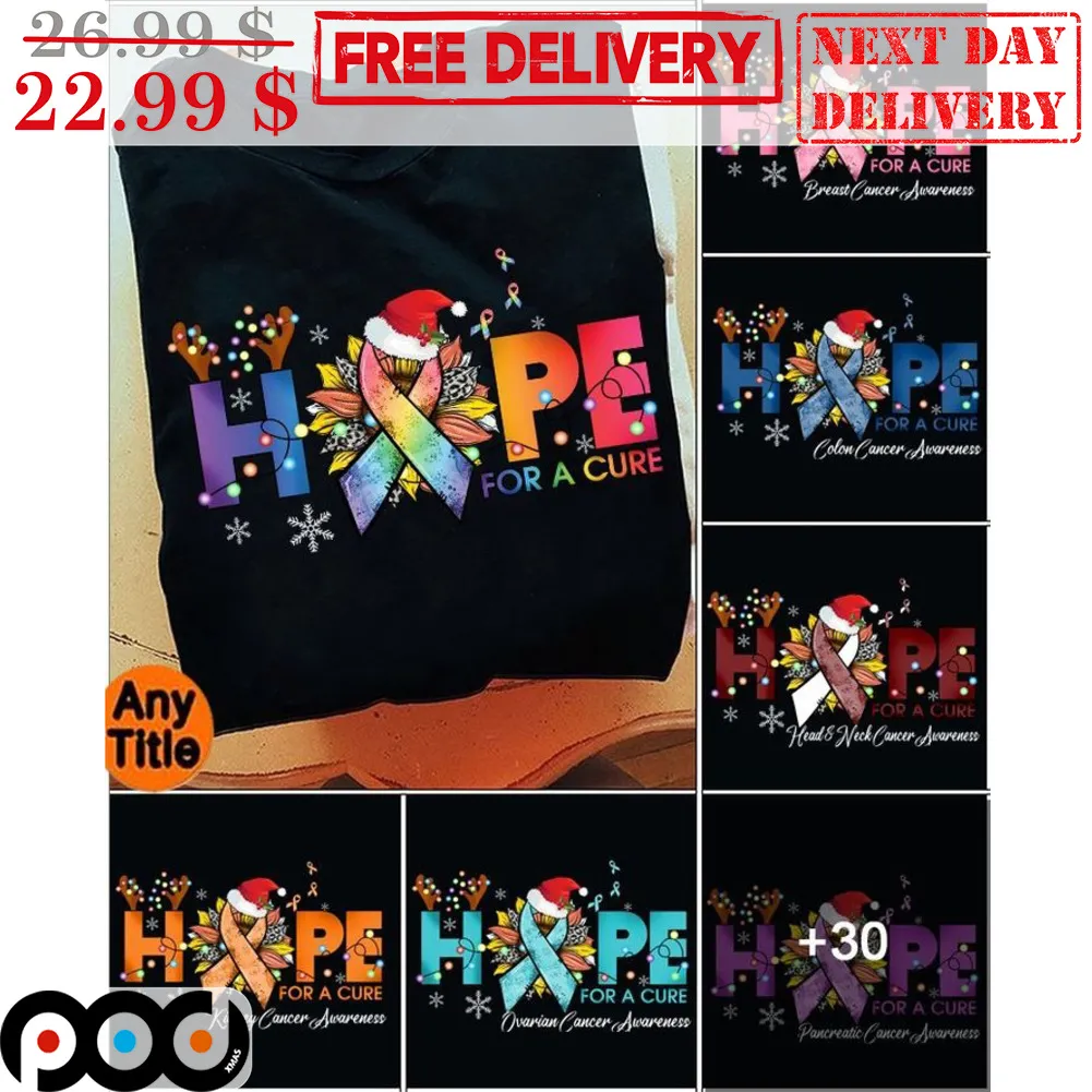 Hope For A Cure Christmas Awareness Shirt