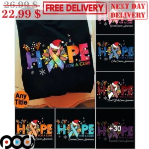 Hope For A Cure Christmas Awareness Shirt