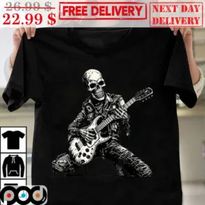 Skeleton Play Guitar Rock And Roll Shirt