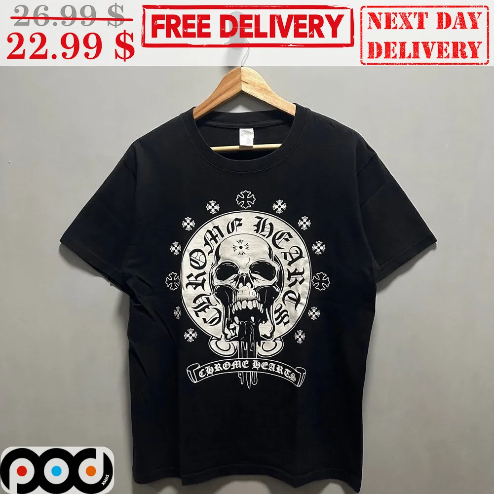 Skull Chrome Heart Shirt