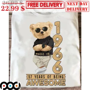 Bear Made In 1996 57 Years Of Being Awesome Shirt