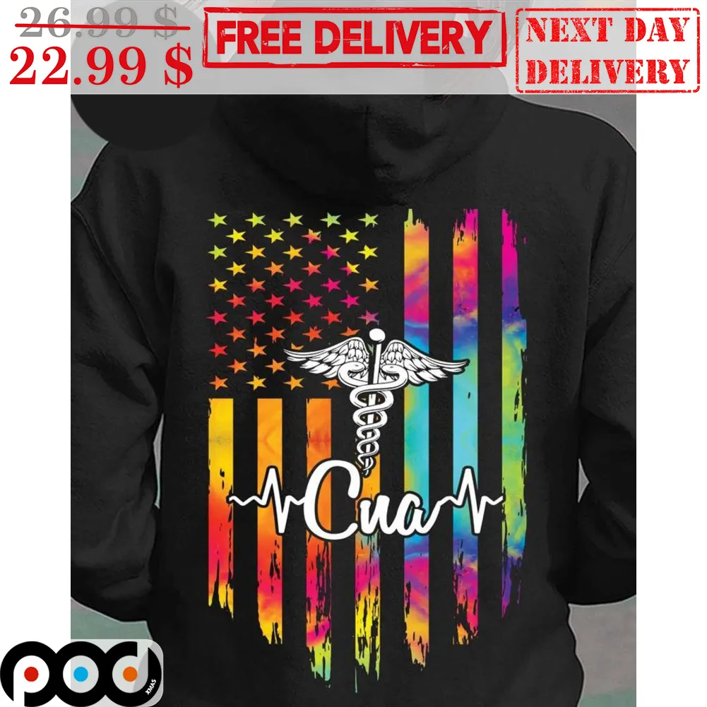 American Flag Proud CNA Colorful Shirt