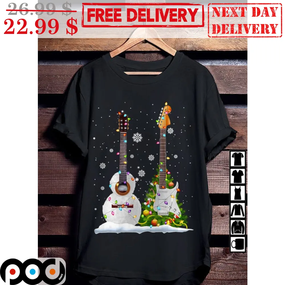 I Love Music So Much Guitar Christmas Shirt