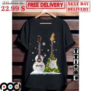 I Love Music So Much Guitar Christmas Shirt