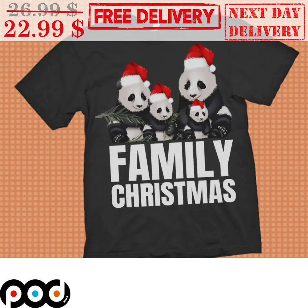 Panda Family Christmas Shirt