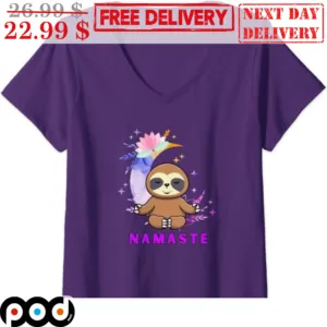 Sloth Yoga Namaste Moon Shirt
