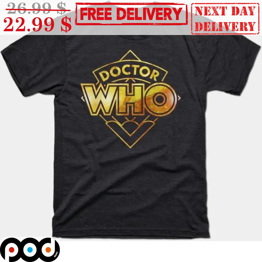 Doctor Who 60th Anniversary Gold Logo Shirt