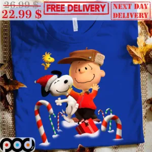 Snoopy Charlie Brown Woodstock Christmas Shirt