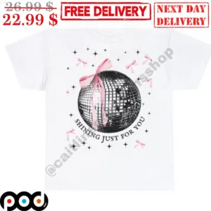 Bow Tie Disco Ball Shining Just For You Shirt