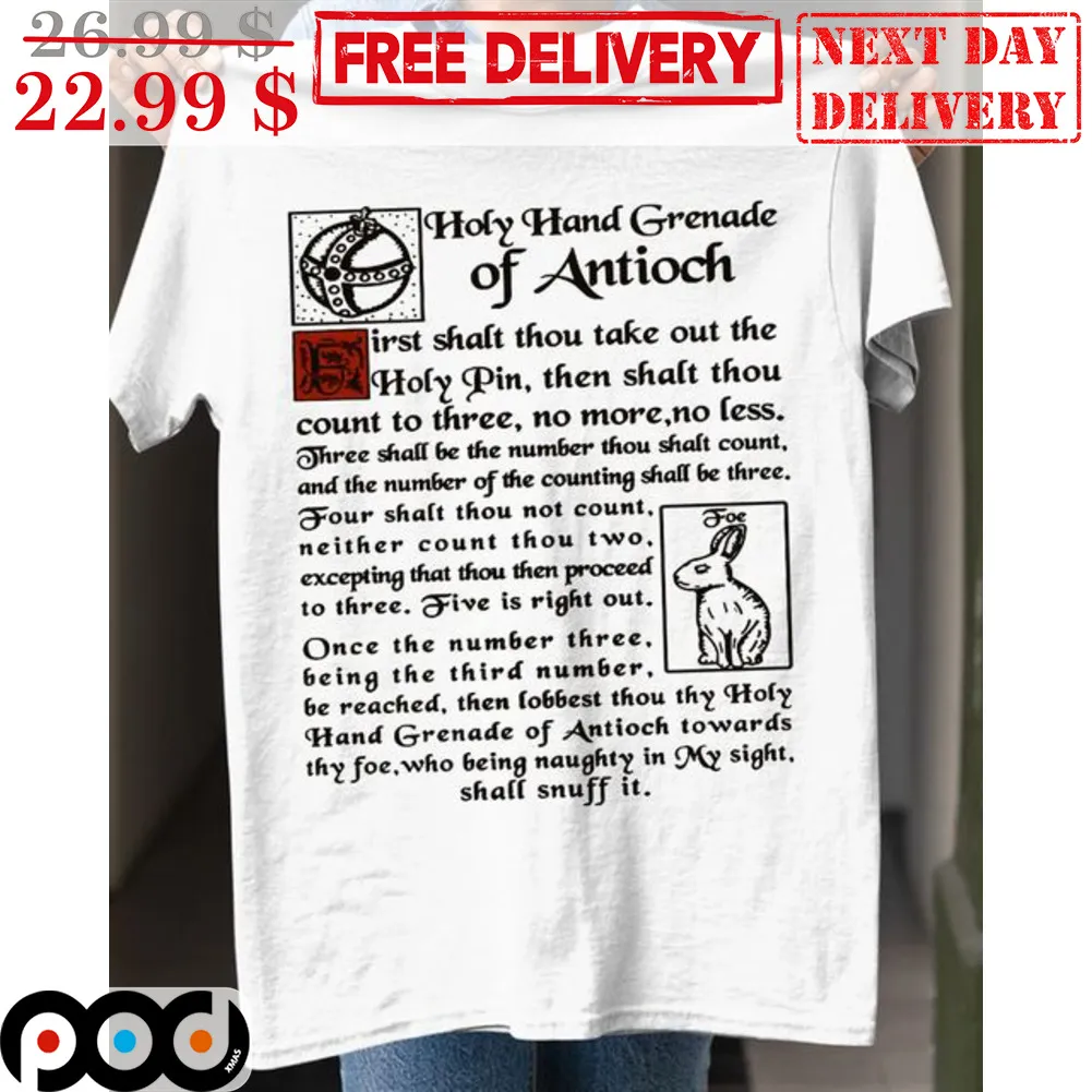 Bunny Holy Hand Grenade Of Antioch Shirt