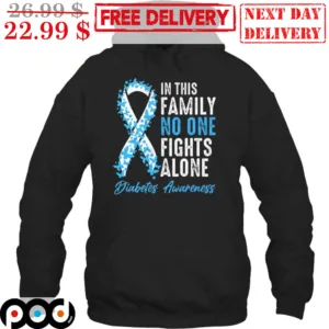 In This Family No One Fights Alone Diabetes Awareness Shirt