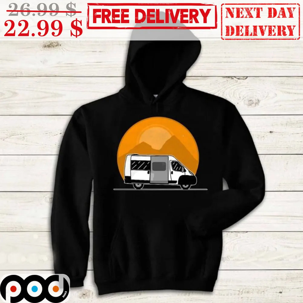 Road Trip Cars Mountain Sunset Shirt