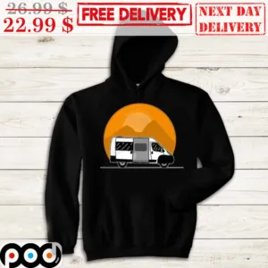 Road Trip Cars Mountain Sunset Shirt