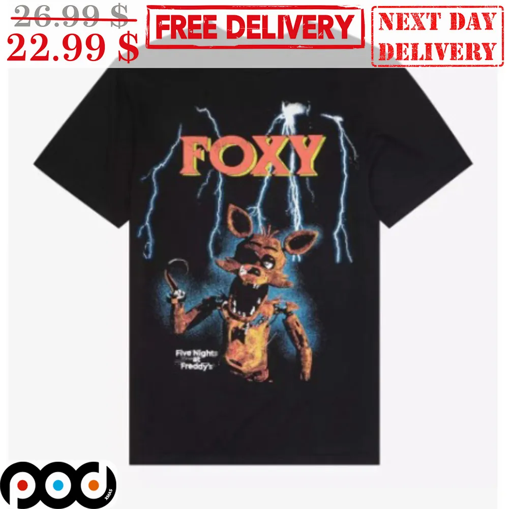 Custom Name Five Night At Freddy's Foxy Lightning Shirt