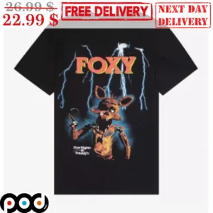 Custom Name Five Night At Freddy's Foxy Lightning Shirt