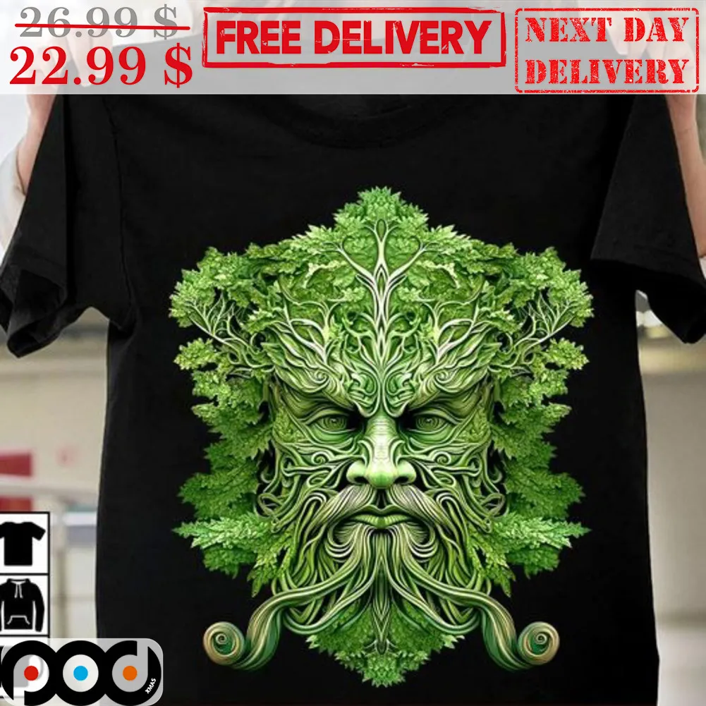 Dryad Green Old Man Forest Shirt