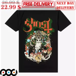 Ghost Band Santa Merry Christmas Shirt