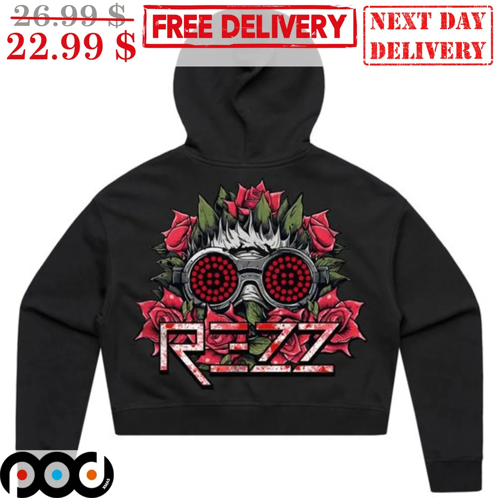 Rezz DJ Roses Glasses Blood Shirt