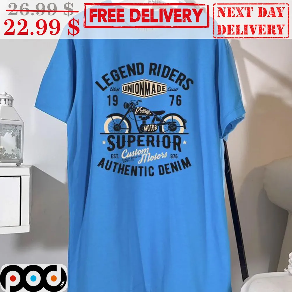 Bike Legend Riders Unionmade 1976 Superior Authentic Denim Shirt