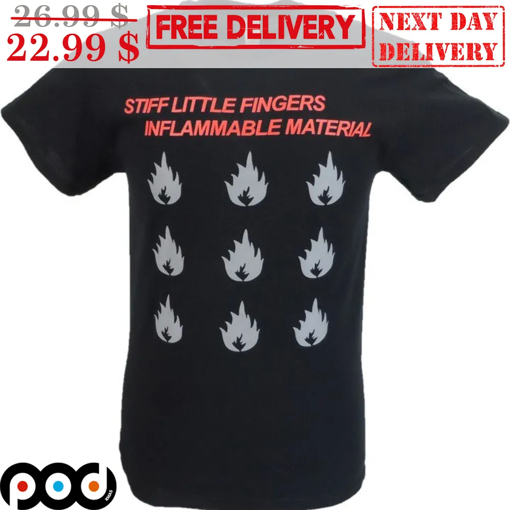 Stiff Little Fingers Inflammable Material Shirt