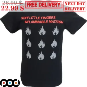 Stiff Little Fingers Inflammable Material Shirt