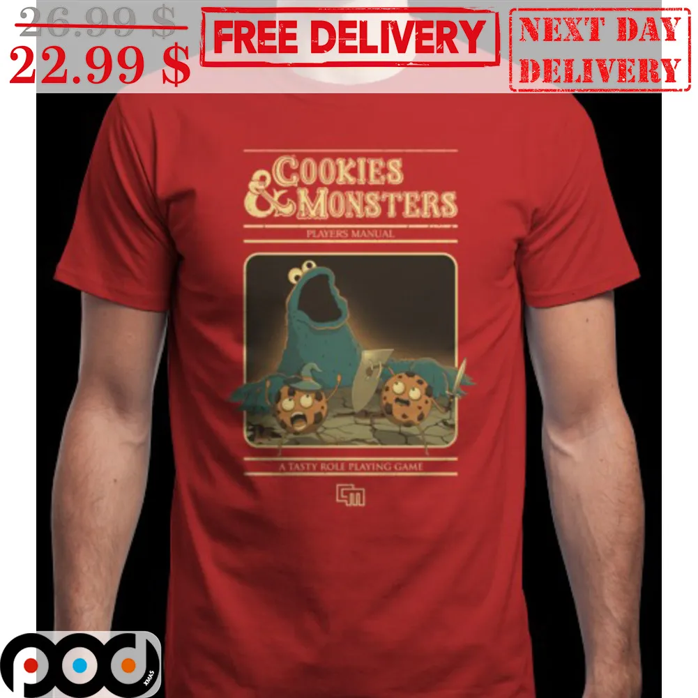 Cookies And Monsters Players Manual A Tasty Role Playing Game Christmas Shirt