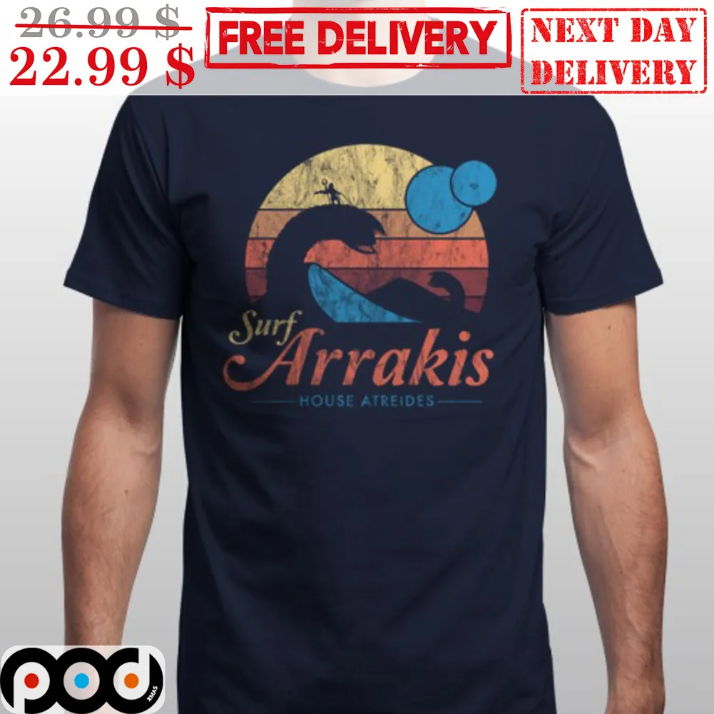 Surf Arrakis House Atreides Vintage Retro Shirt