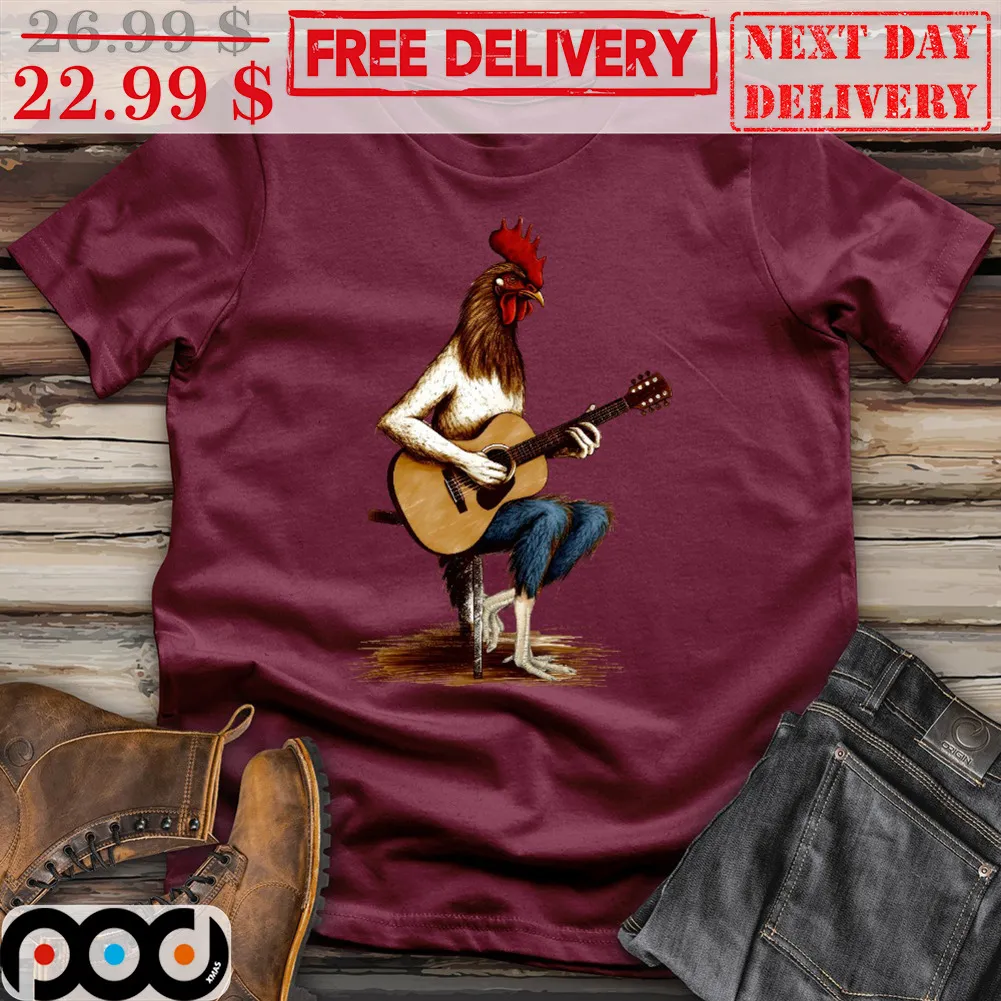 Chicken Guitarist Fun Shirt