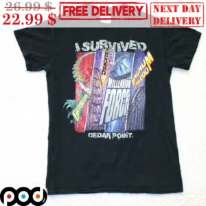 I Survived Cedar Point Millennium Force Magnum Shirt