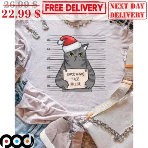Cat Christmas Tree Hiller Cute Shirt