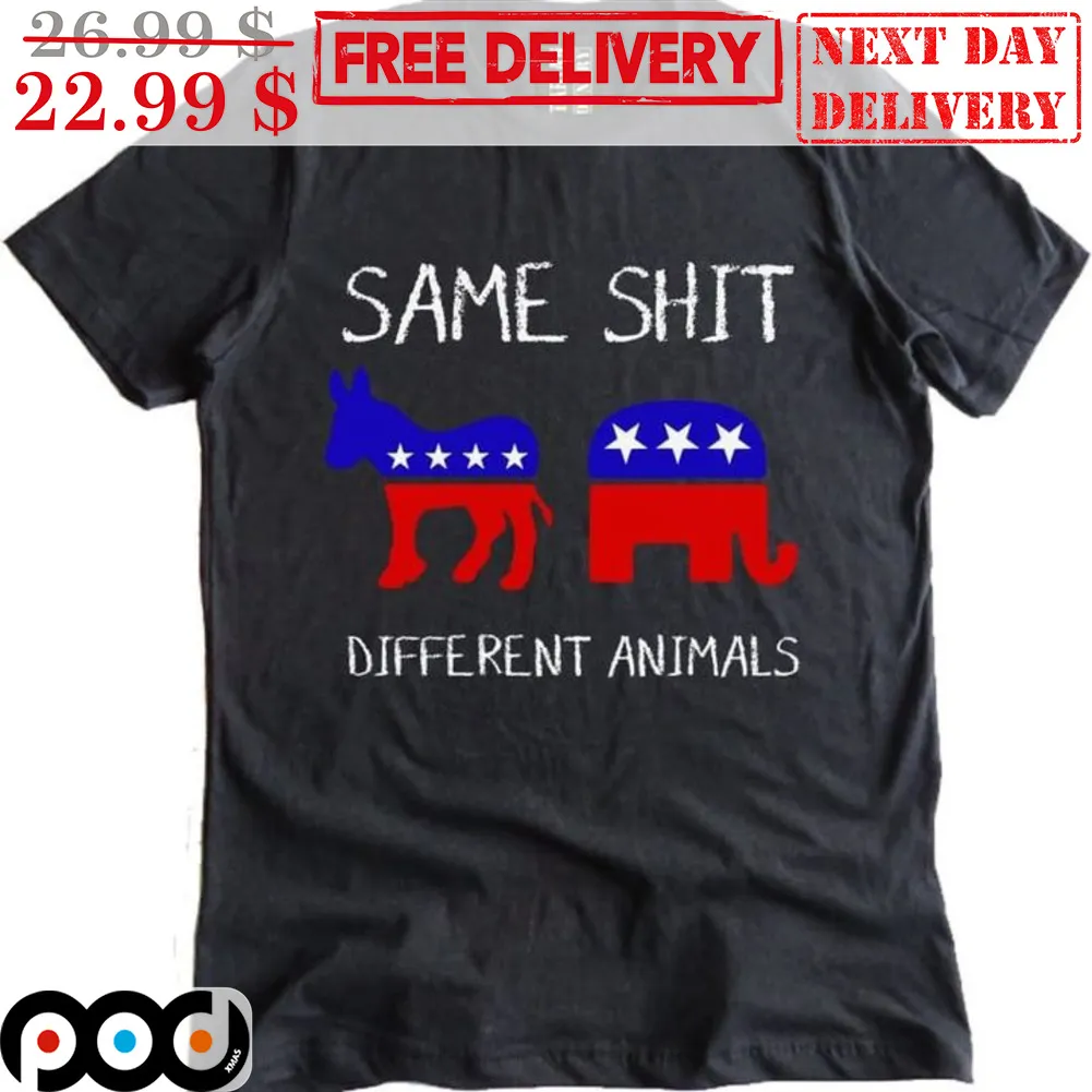 Donkey Elephant Same Shit Different Animals Shirt