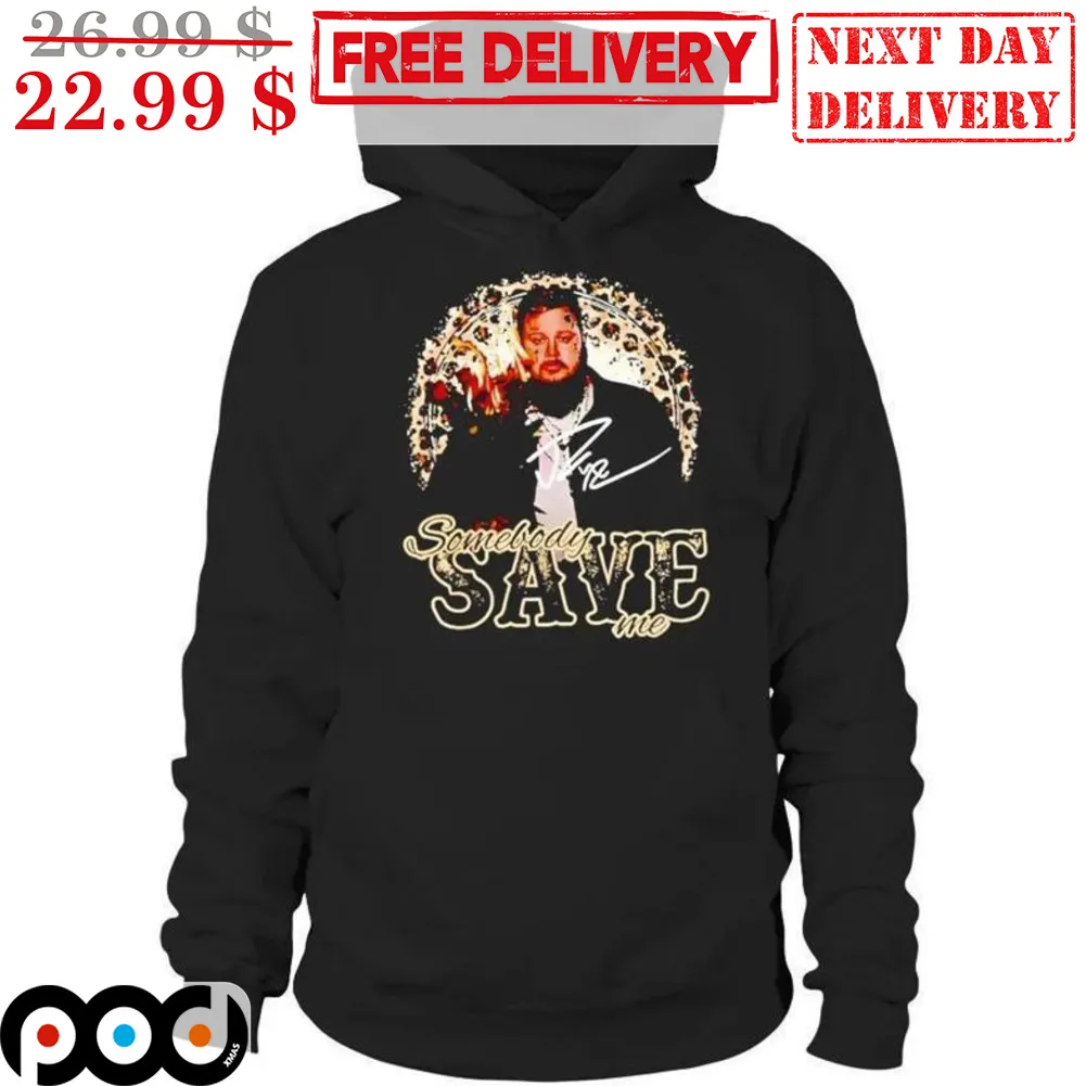 Jelly Roll Somebody Save Me Signature Leopard Shirt