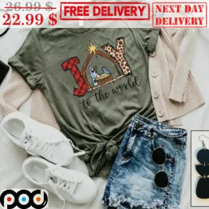 Joy To The World Leopard Shirt