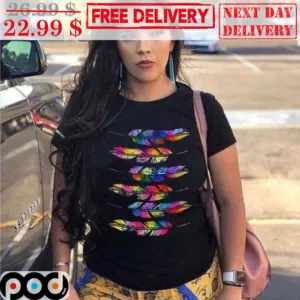 Native Colorful Feather Vintage Shirt