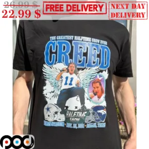 The Greatest Halftime Show Ever Creed Texas Stadium Now 22 2001 Dallas Texas Shirt