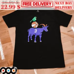 Bird Green Goat Purple NBA Basketball Shirt