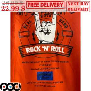 Music Festival Real Rock Band Rock N Roll Follow Me And Raise Your Hand Shirt