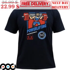 Powerlifting Massenomics Cartoon Shirt
