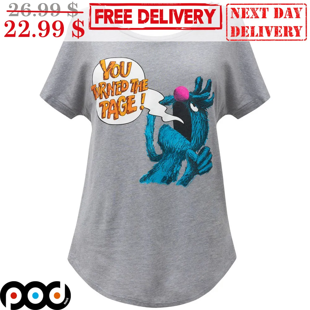 Sesame Street Cookie Monster You Turned The Page Shirt