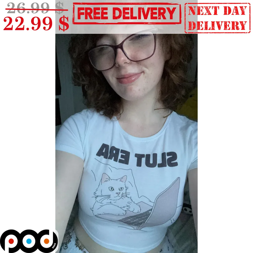Slut Era Cat Laptop Shirt