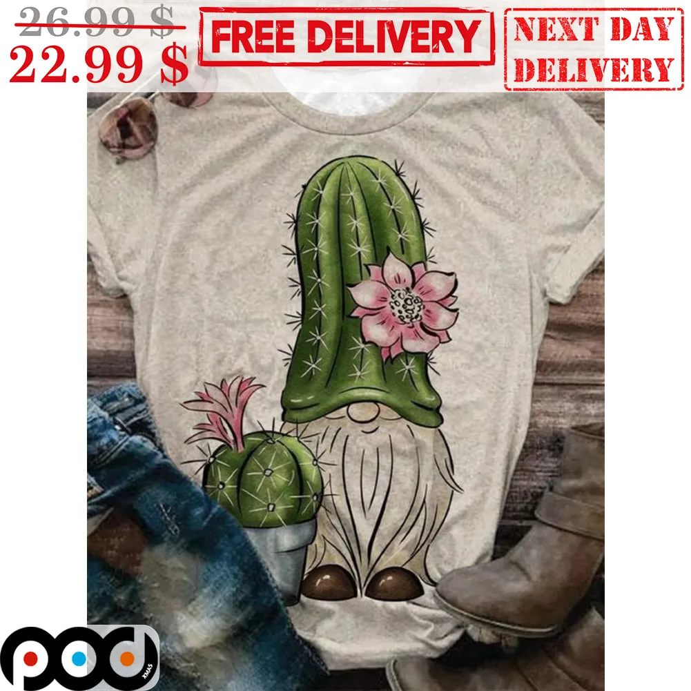 Gnomes Cactus Cute Hippies Shirt
