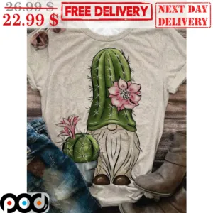 Gnomes Cactus Cute Hippies Shirt