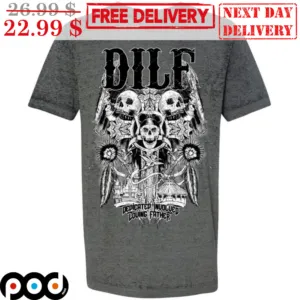 Skull Dilf Dedicated Involved Loving Father Shirt