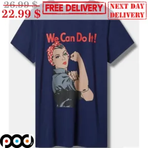 Woman Bowtie We Can Do It Shirt
