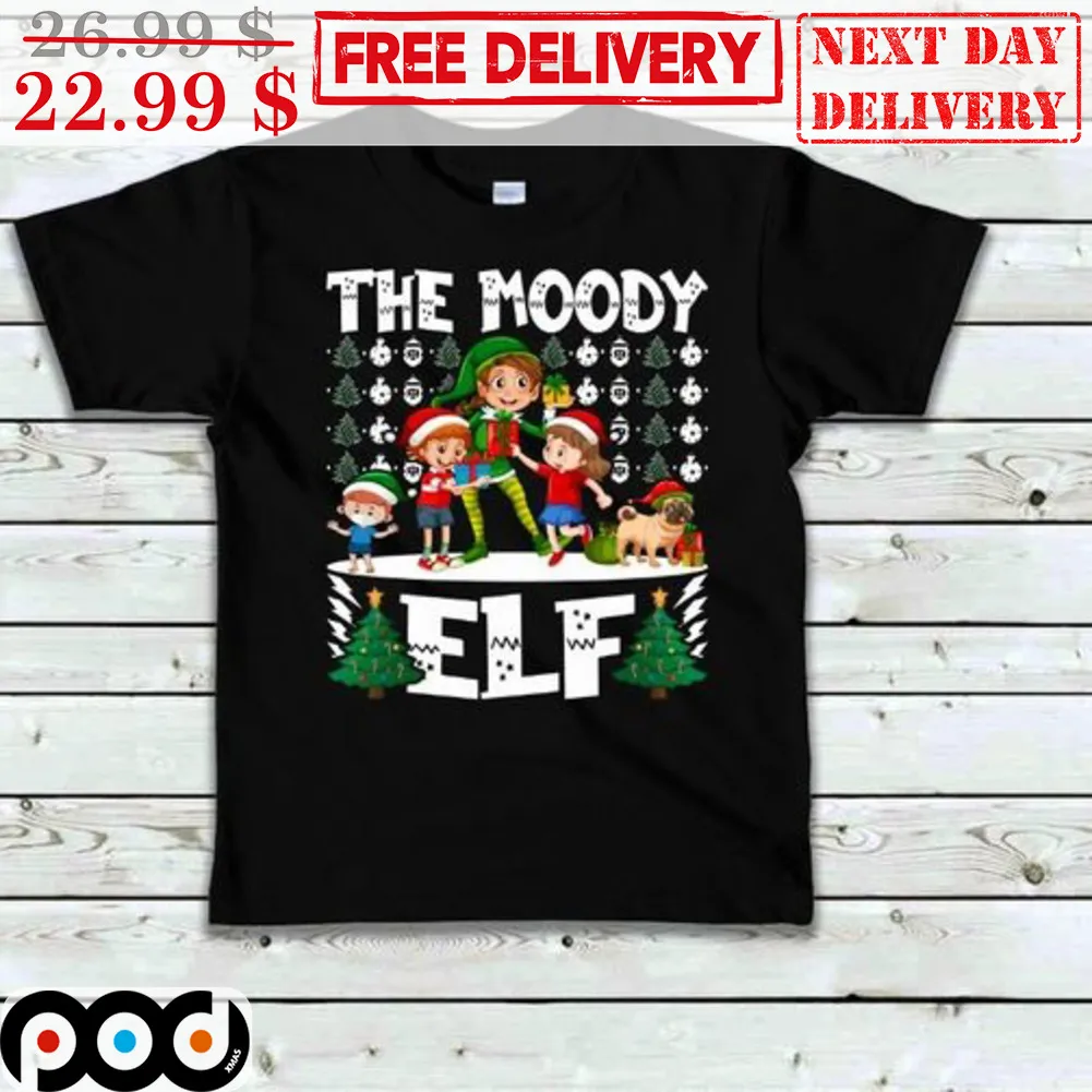 The Moody Elf Merry Christmas Shirt