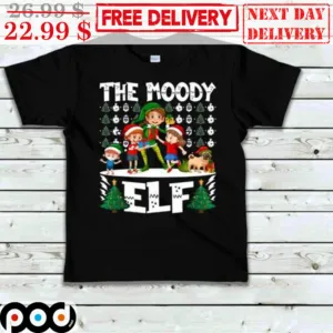 The Moody Elf Merry Christmas Shirt