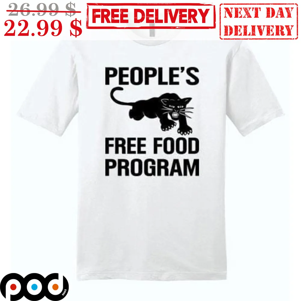 Black Panther People's Free Food Program Shirt