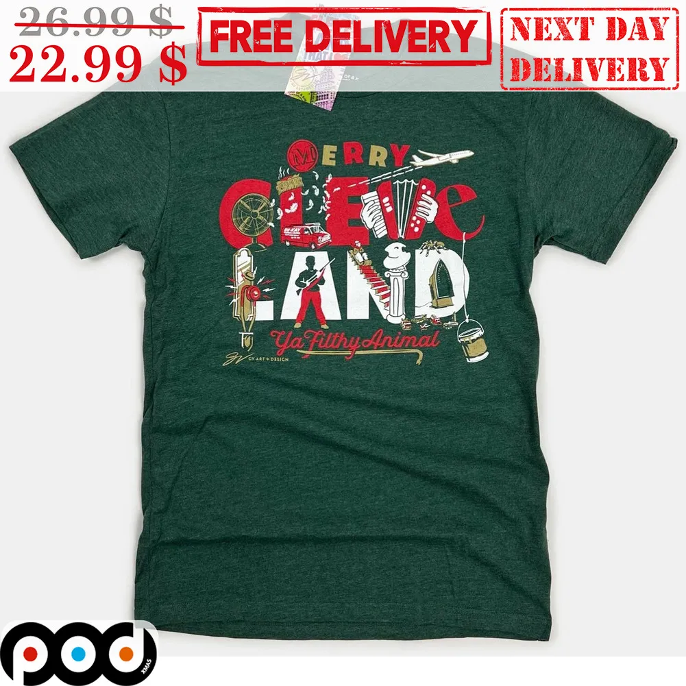 Merry Cleve Land Ya Filthy Animal Christmas Shirt