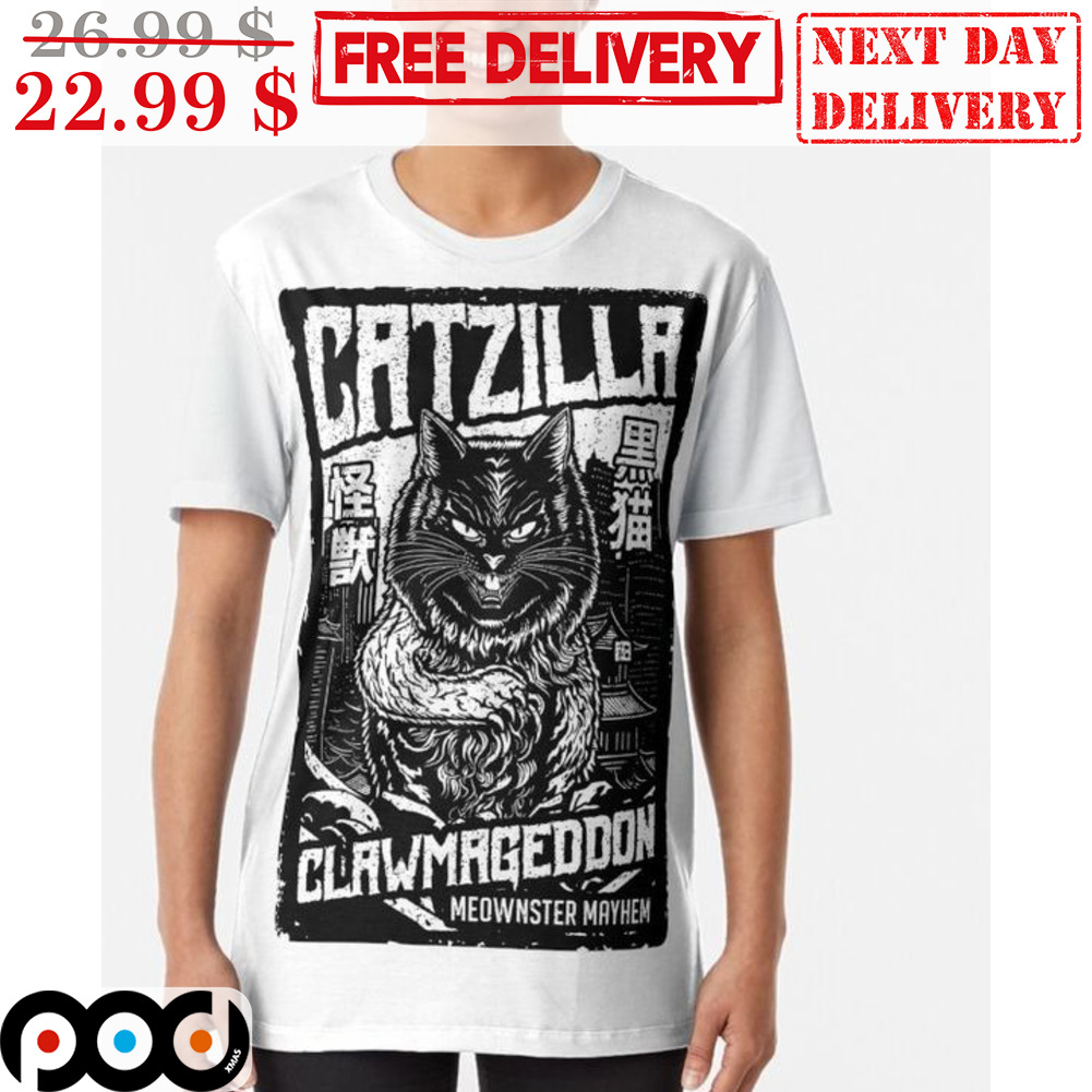 Catzilla Clawnmageddon Meownster Mayhem Vintage Shirt