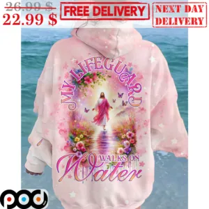 Jesus Walk My Lifeguard Walks On Water Shirt